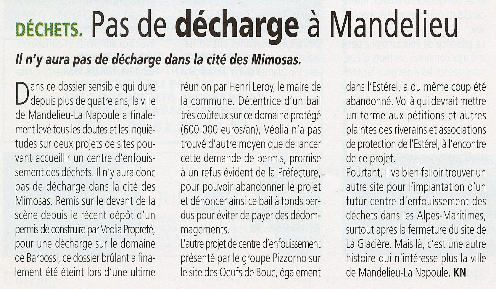 D&eacute;charge 2009